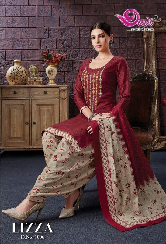 Devi Lizza Indo Cotton Designer Readymade Collection